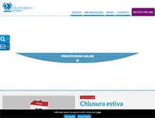 Tablet Screenshot of poliambulatoriolametino.it